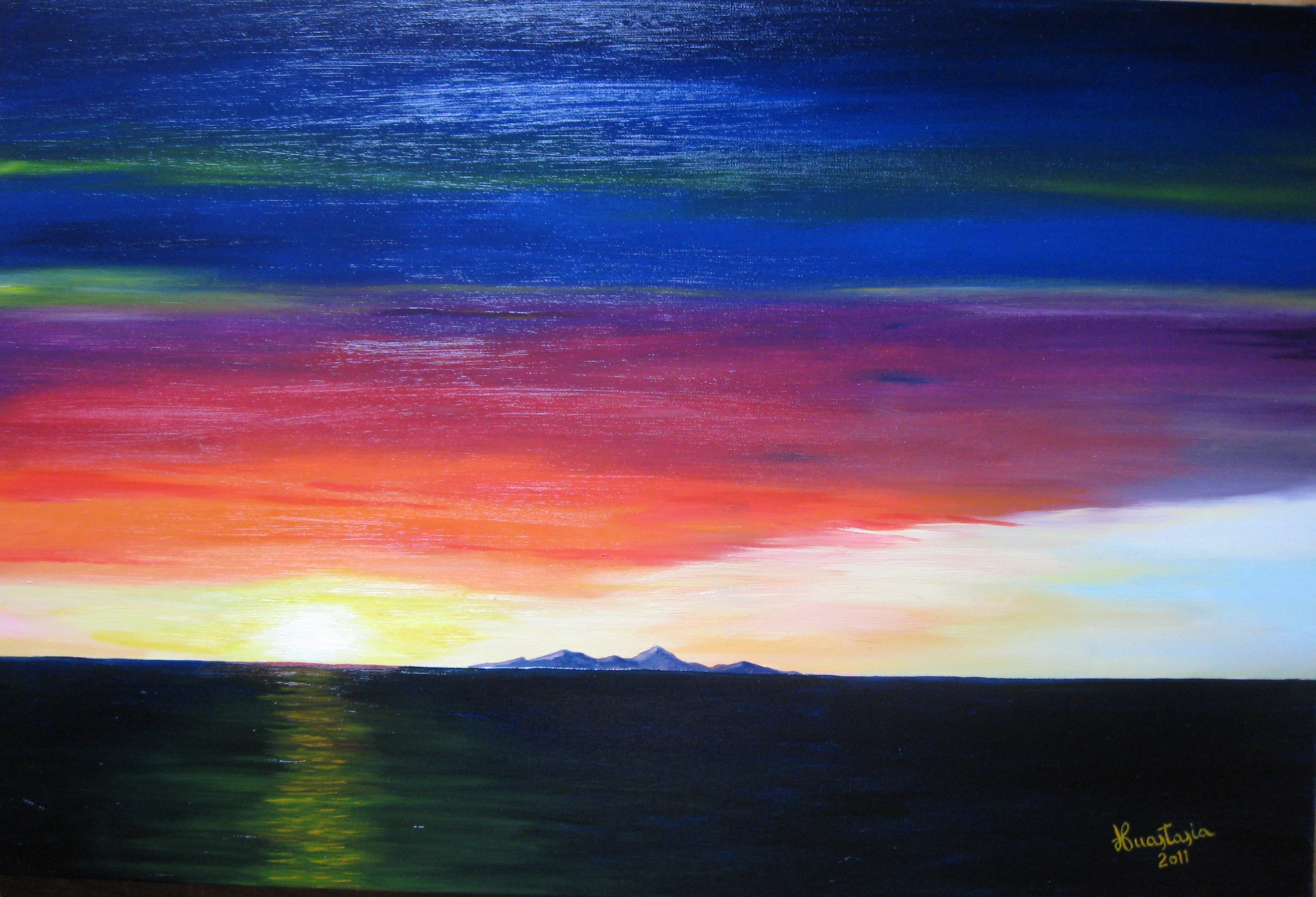 Tramonto sull'isola