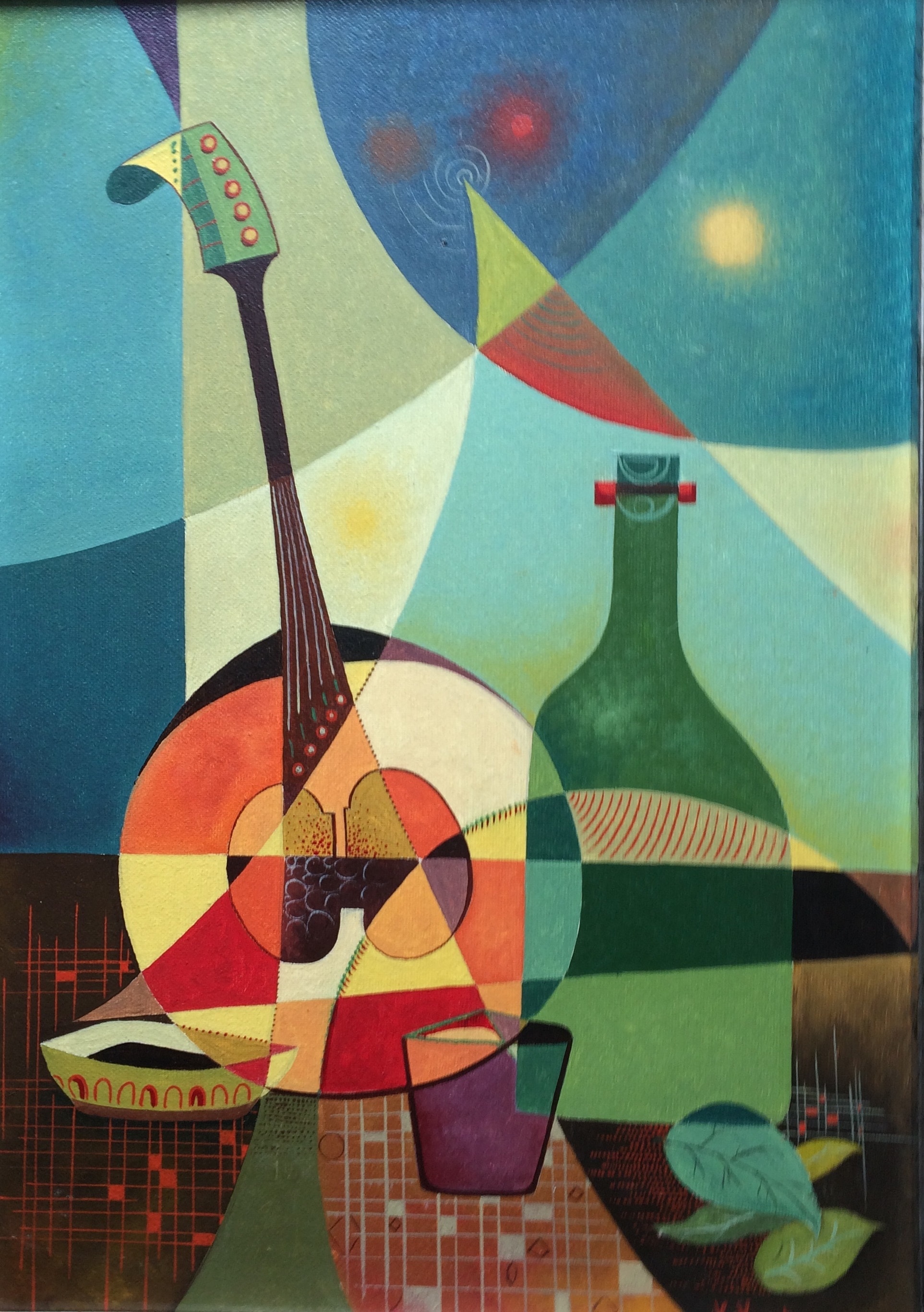 Composizione con strumento musicale