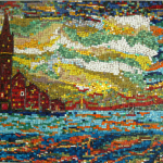 Iridescenze - 1965, mosaico su legno, 90 x 120. Coll. privata.